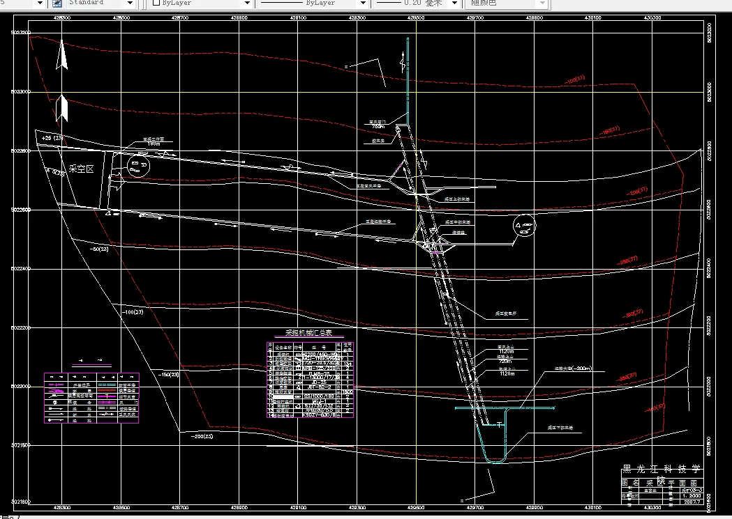 巷道布置平面图