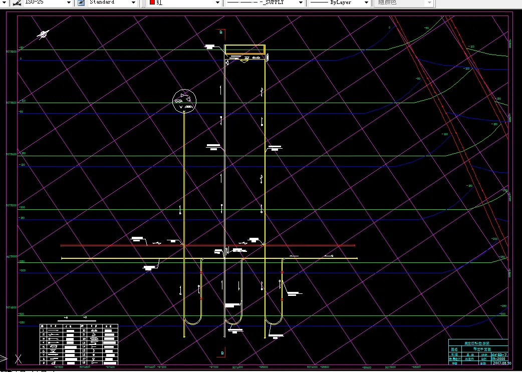 巷道布置平面图