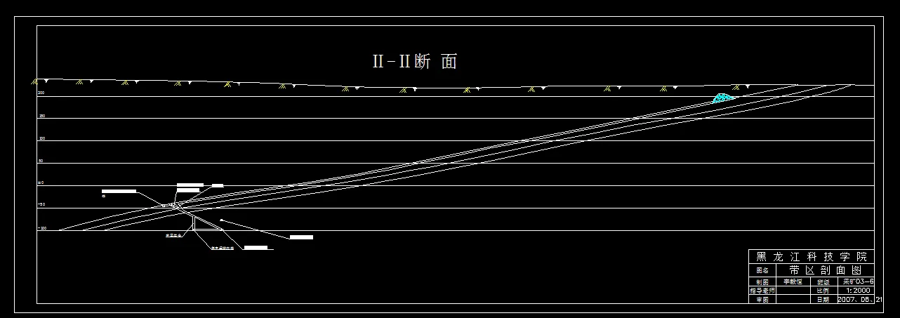 巷道布置剖面图