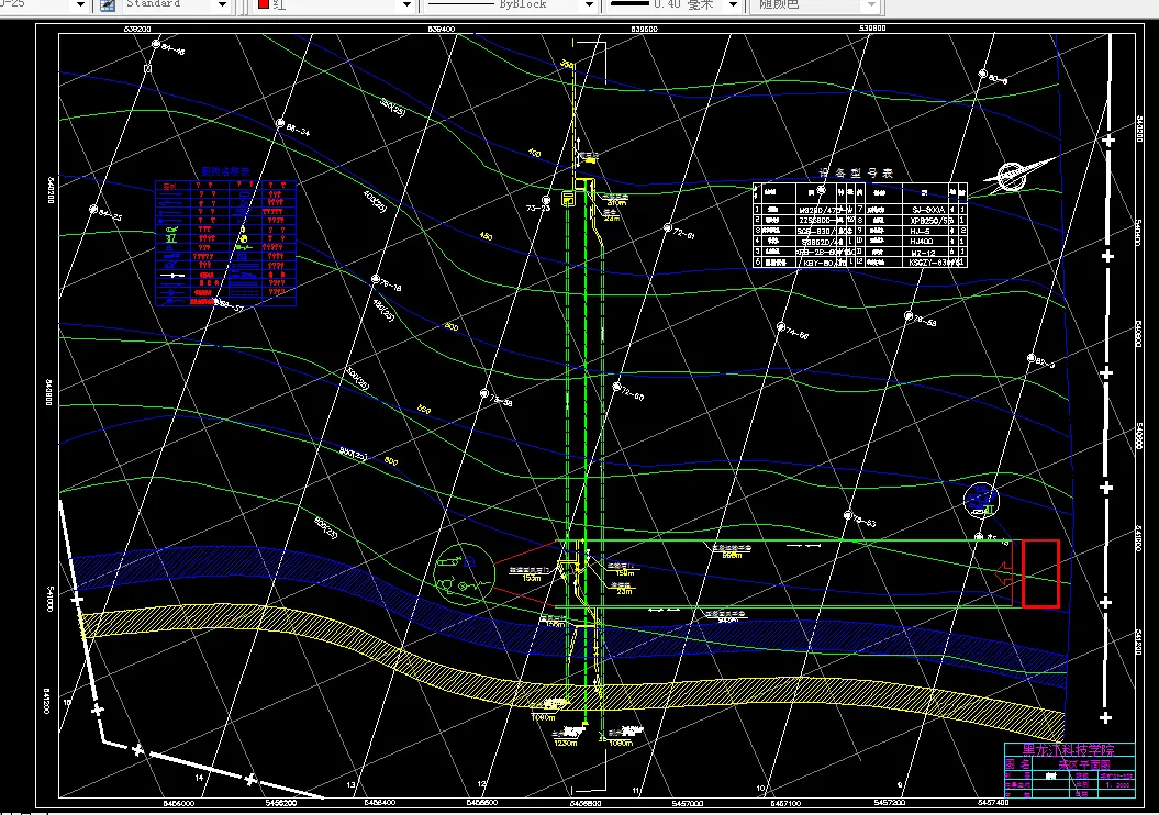 巷道布置平面图