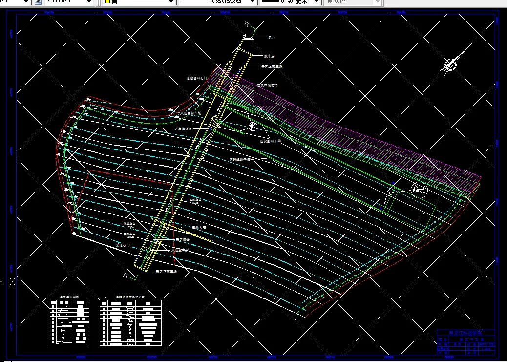 巷道布置平面图