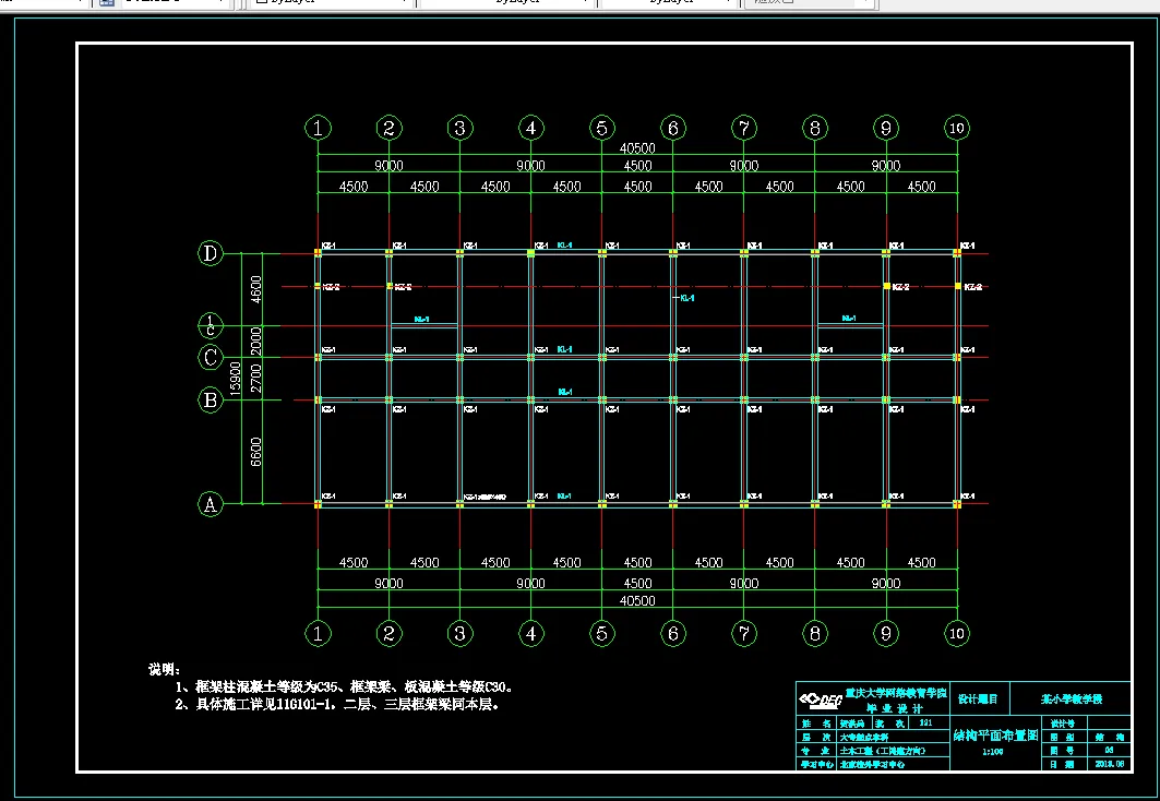 结构平面布置图