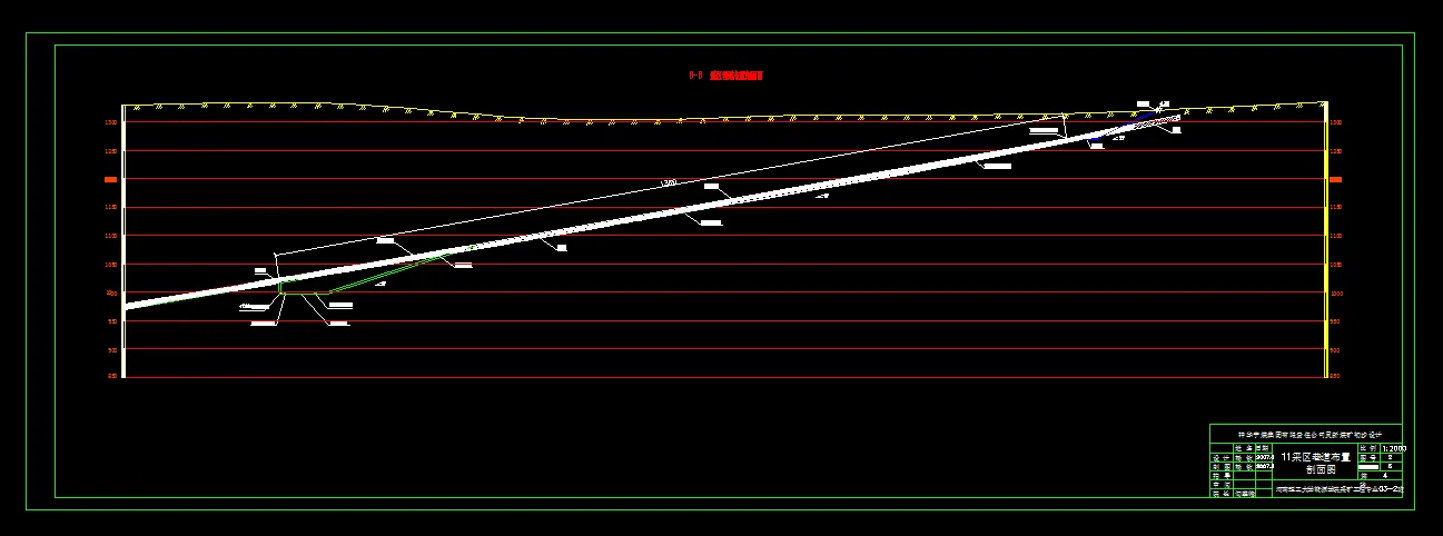 巷道布置剖面图