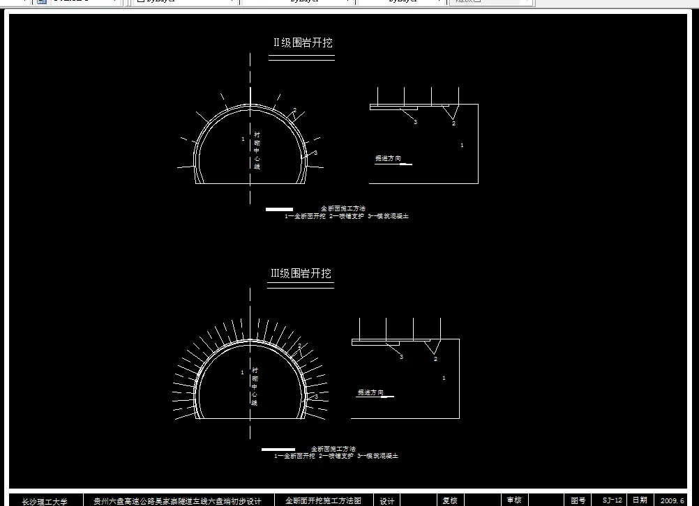 全断面开挖施工方法图