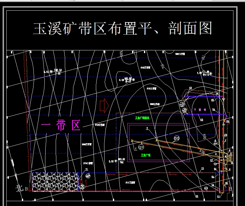 巷道布置平面图