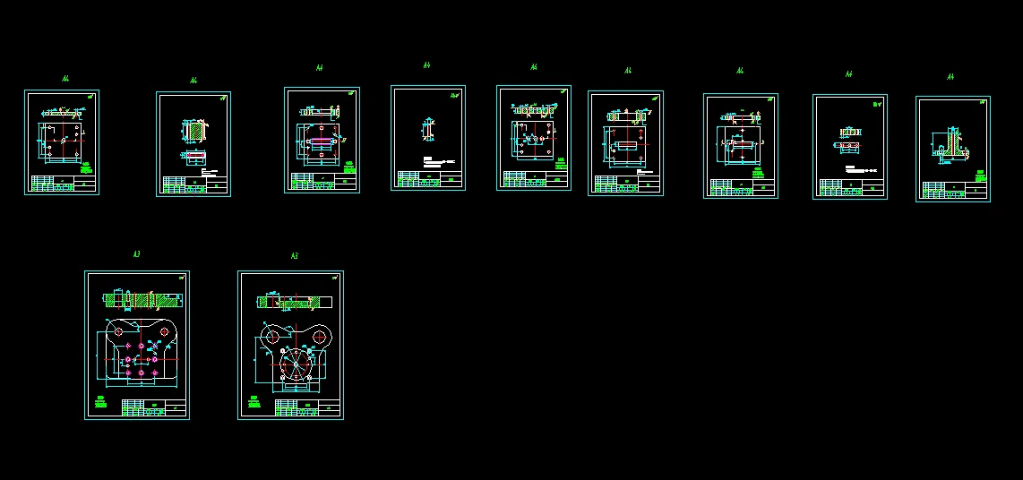 11张模具零件图