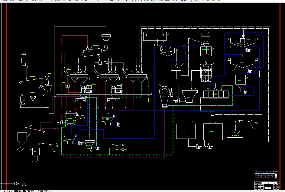 选煤厂设备联系图
