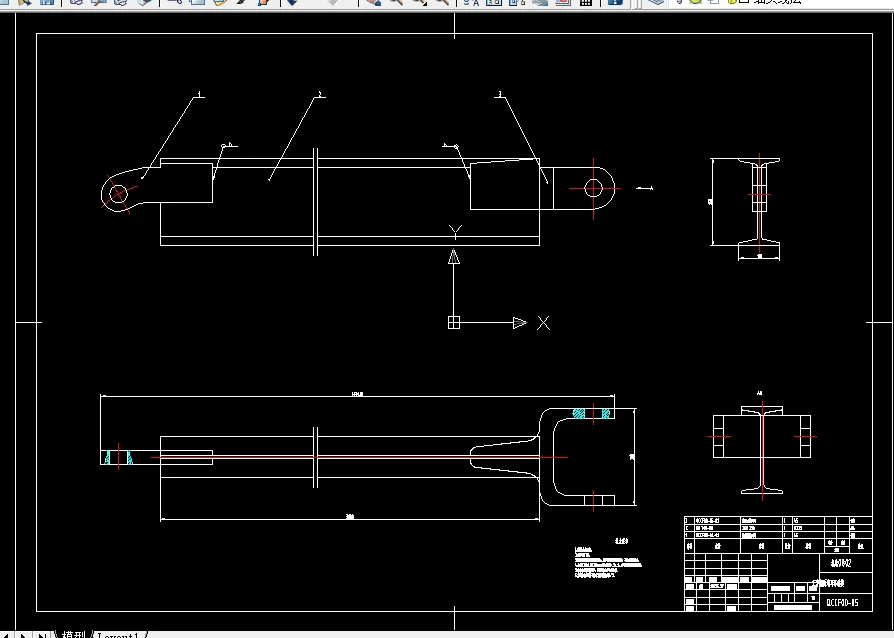 工字钢与耳环联接