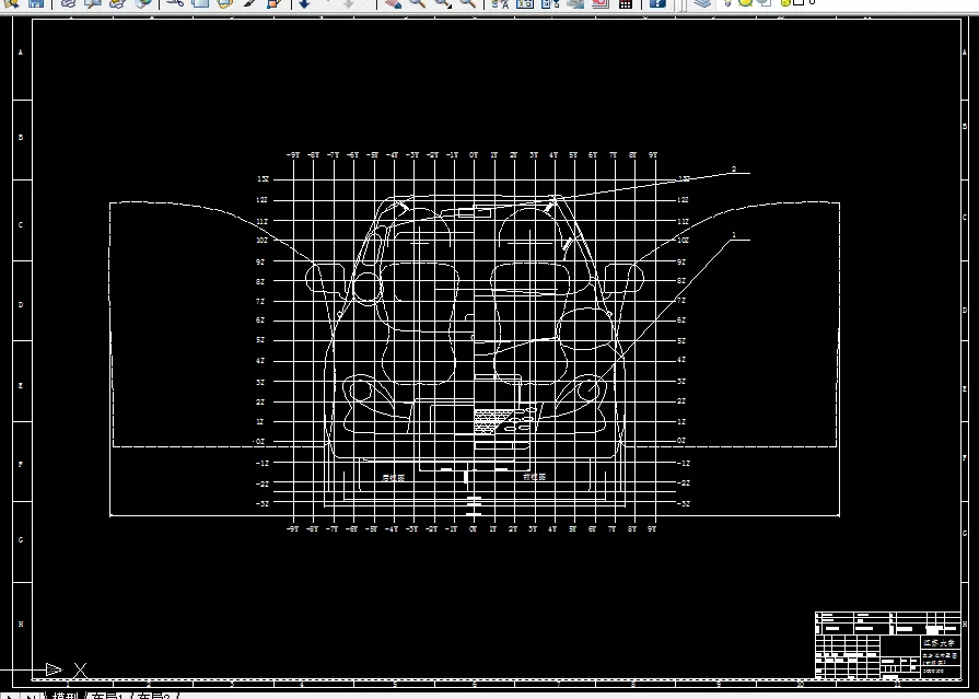 A0-车身总布置图前视图