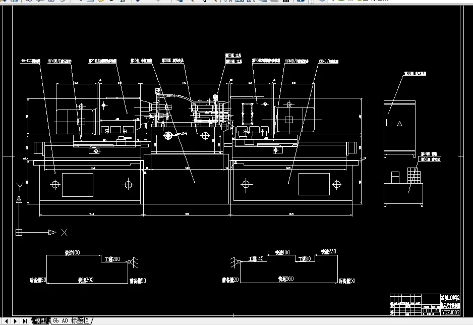 Y055-箱体双面粗镗床总体设计及左主轴箱设计【三图一卡】【12张图纸】