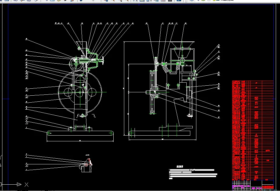 送料系统装配图