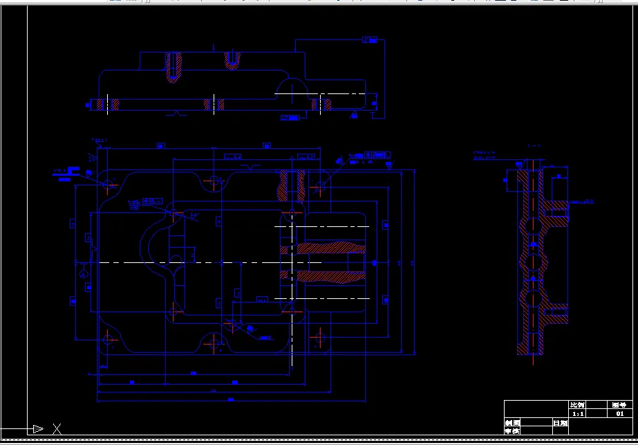 汽车上盖零件图