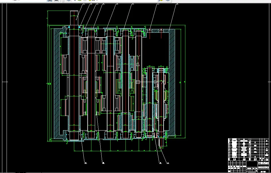 驱动变速箱装配图