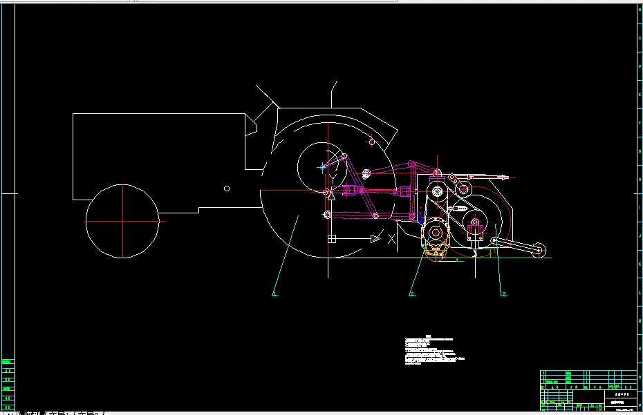 拔杆粉碎还田机工作图