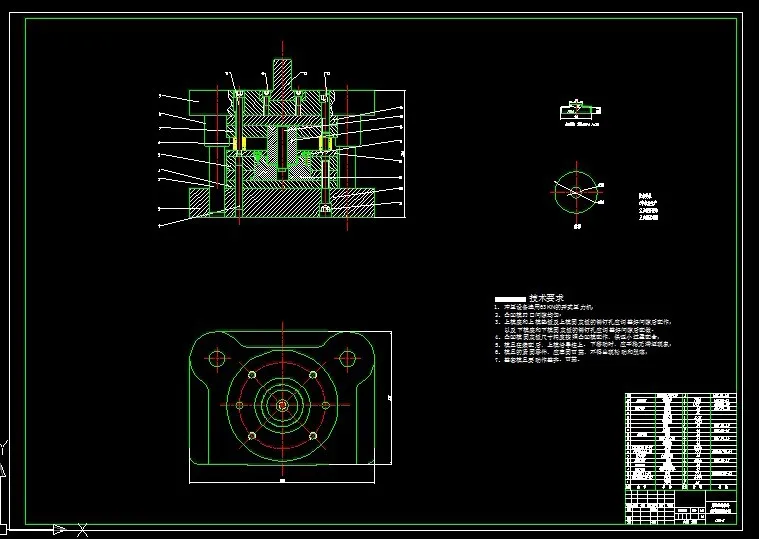拉深翻边模装配图