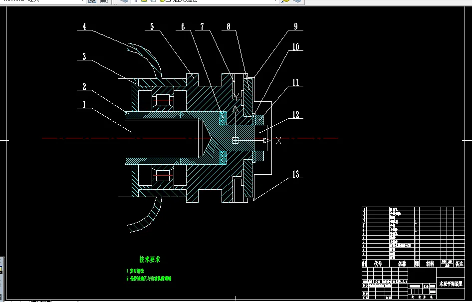 Z097-水泵平衡装置设计