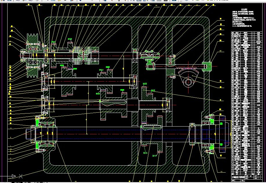 B855-最大加工直径为250mm的普通车床的主轴箱部件设计[P=3kw 转速2000 400 公比1.26]
