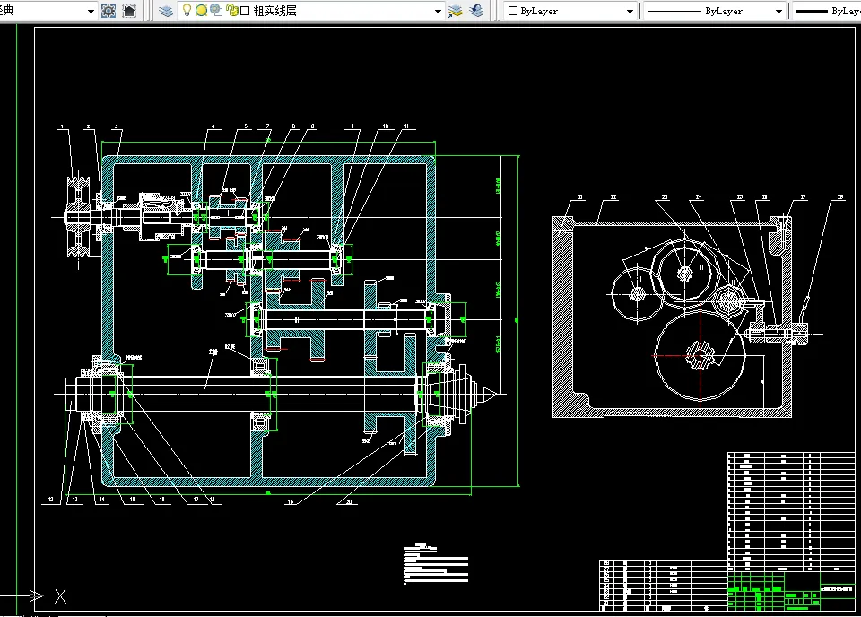 ZZ19-普通车床的主轴箱部件设计[P=7.5kw 转速90-1000  公比1.41,z=8]