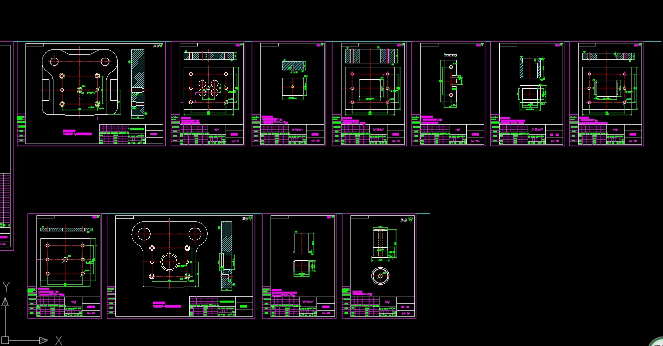 11张模具零件图