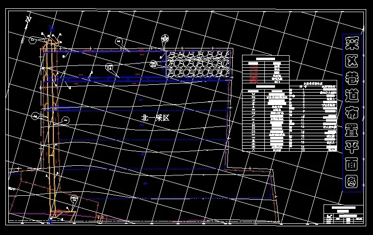 巷道布置平面图