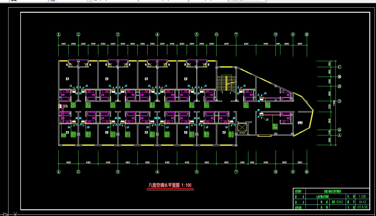 S070-内蒙古呼和浩特市某八层大厦空调系统设计