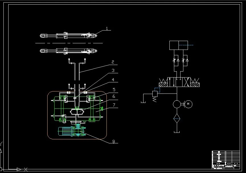 液压系统联结及原理图