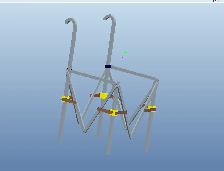 S862创新设计课程设计-新型便携式老人折叠椅造型设计[含Proe三维图]
