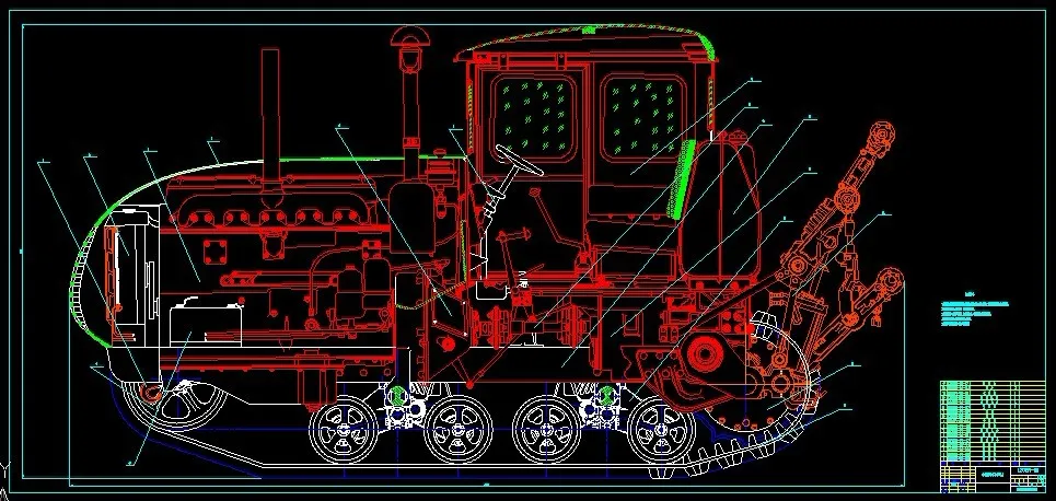S904-1302R橡胶履带拖拉机改进设计