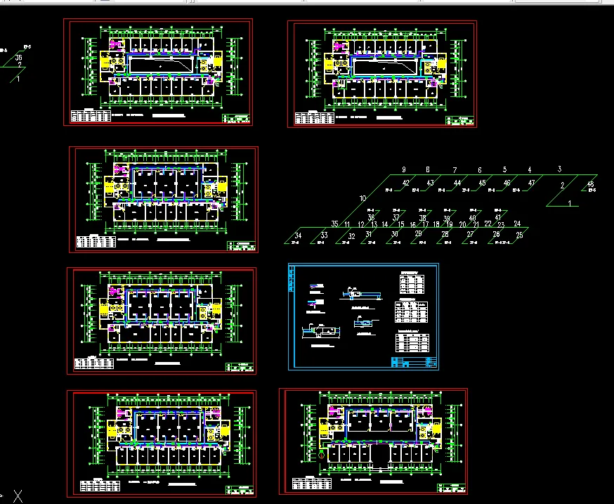 空调水平面图7张图