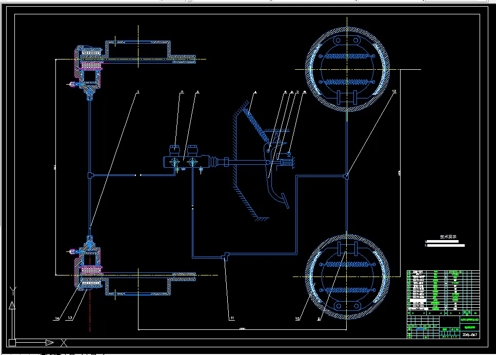 制动管路示意图