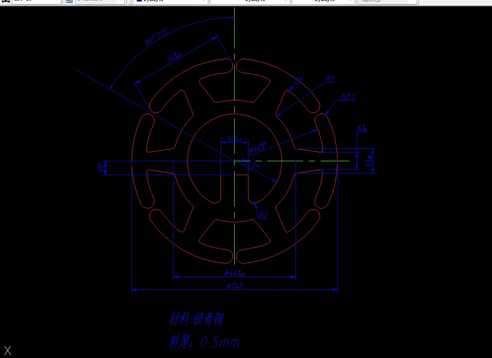 T290-花盘倒装式复合式冲裁模设计