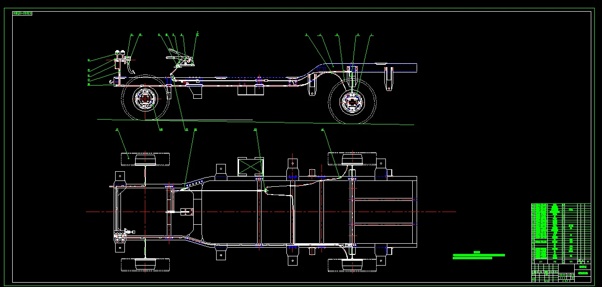 车架制动系统装配图