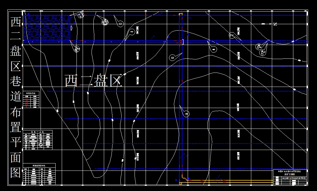 巷道布置平面图
