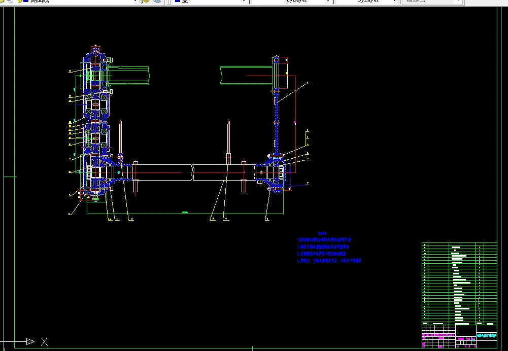 工作部分装配图