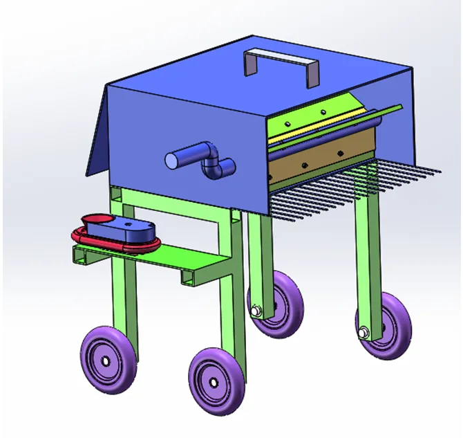 N257-背负式红花采摘机机械设计[含SW三维图]