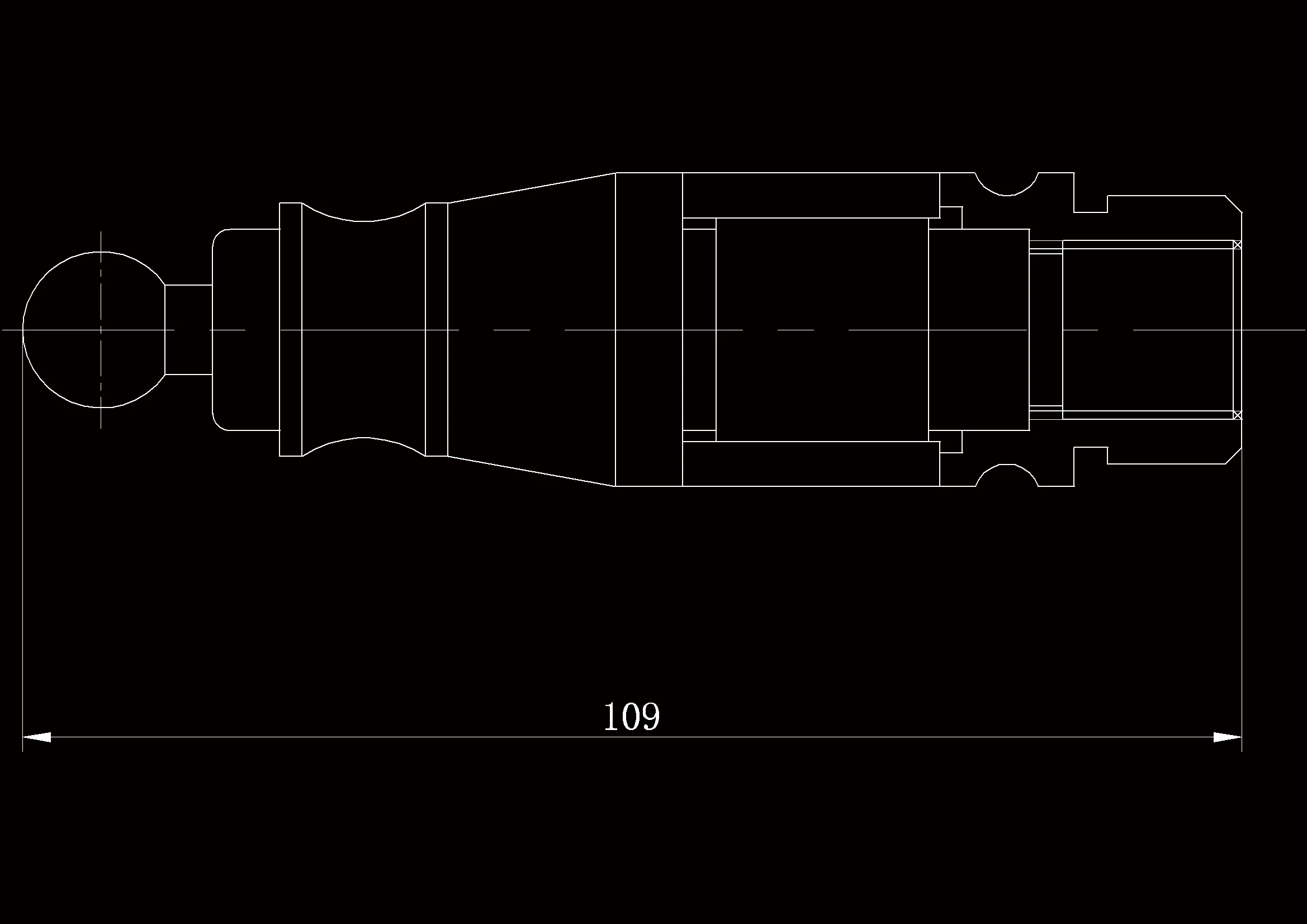 SC168-数控车削加工三个零件组合件加工工艺程序编制和斯沃仿真-长109