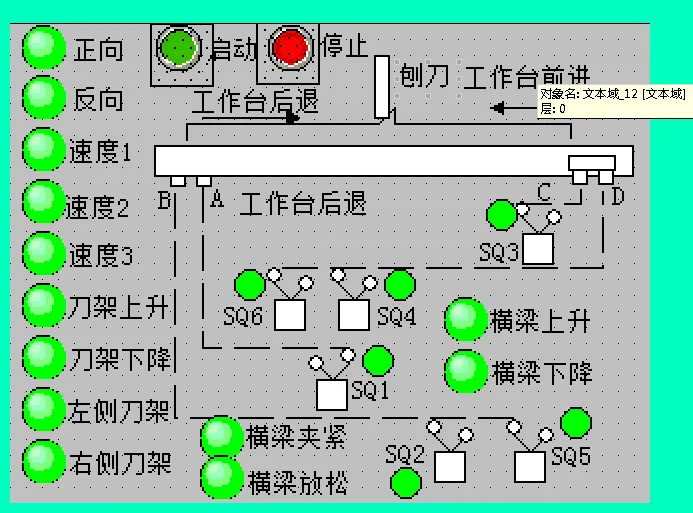 DY1122-基于S7-200 PLC、变频器和西门子触摸屏的刨床工作台
