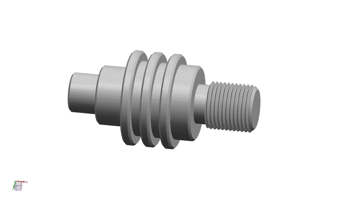 SC643-双头加工轴零件的数控车削加工工艺及编程[含UG三维图]长95