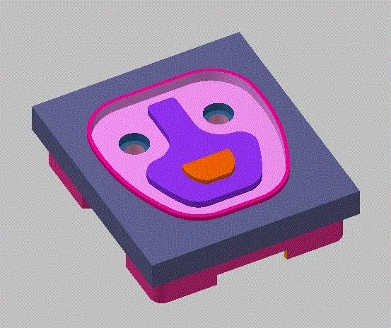 零件三维效果图-背面