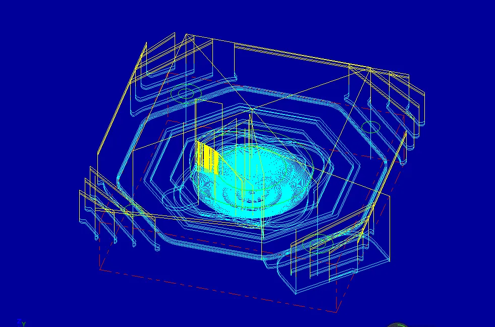 铣底面走刀路径