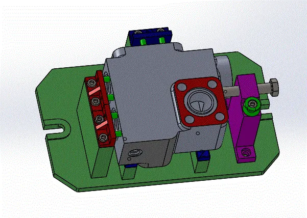 铣床夹具三维图