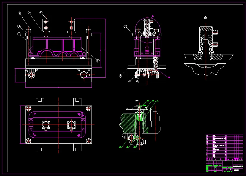 铣侧面夹具装配图