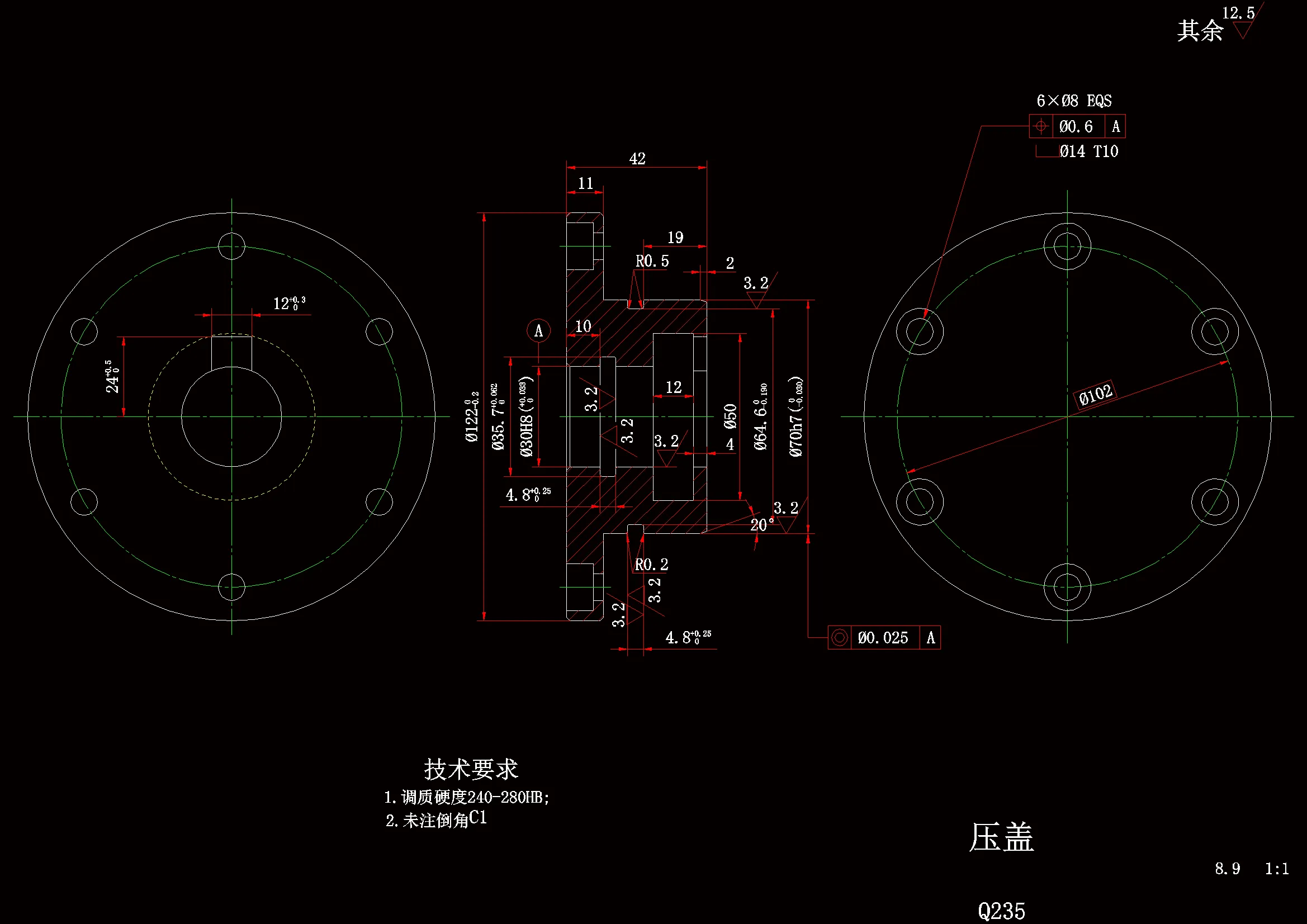 JJ686-压盖机械加工工艺规程及铣端面夹具设计