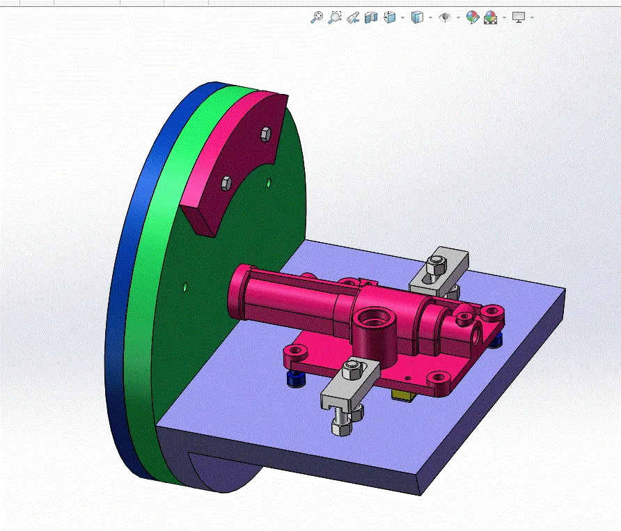 夹具SW三维截图