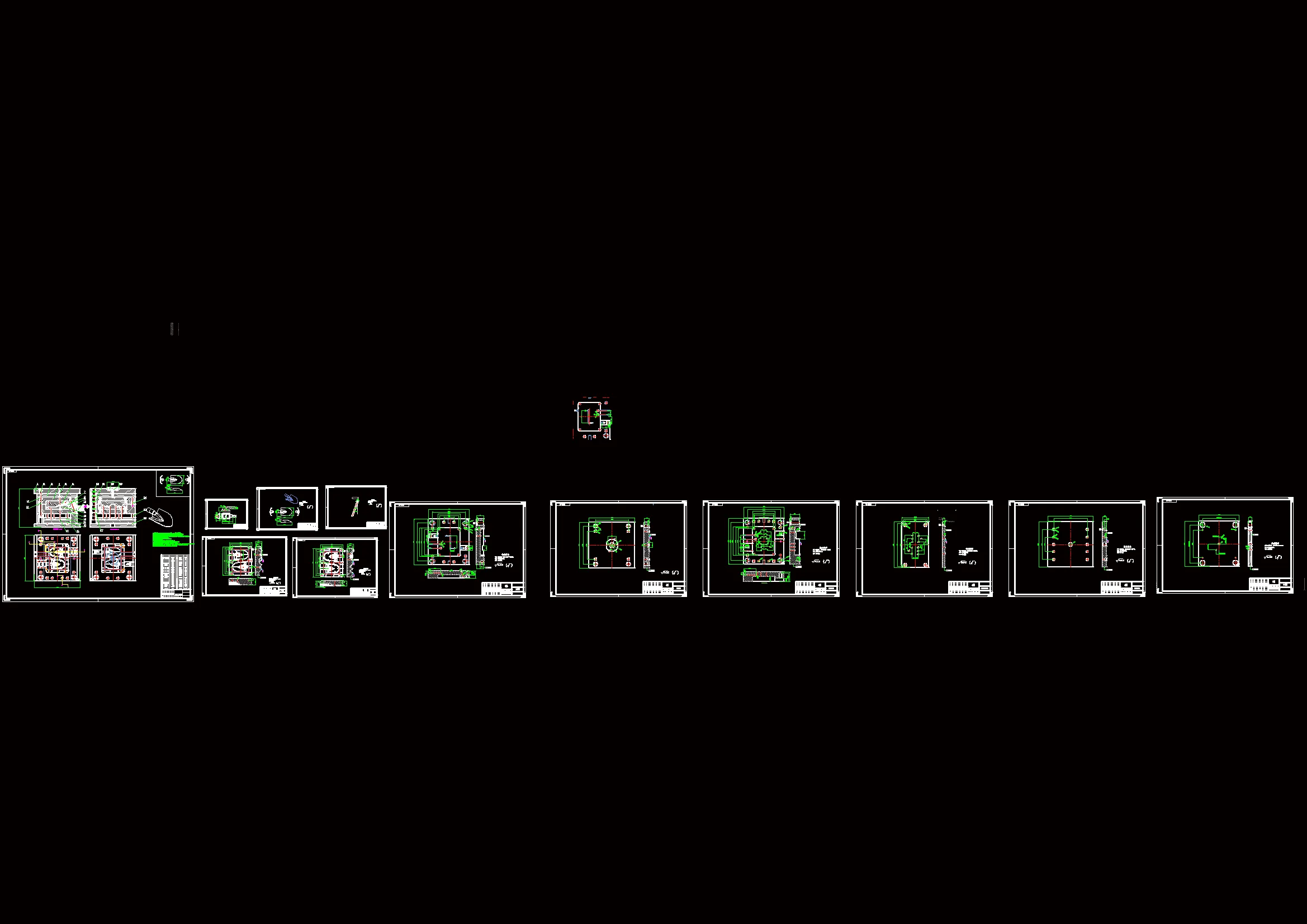 模具设计CAD 12张图
