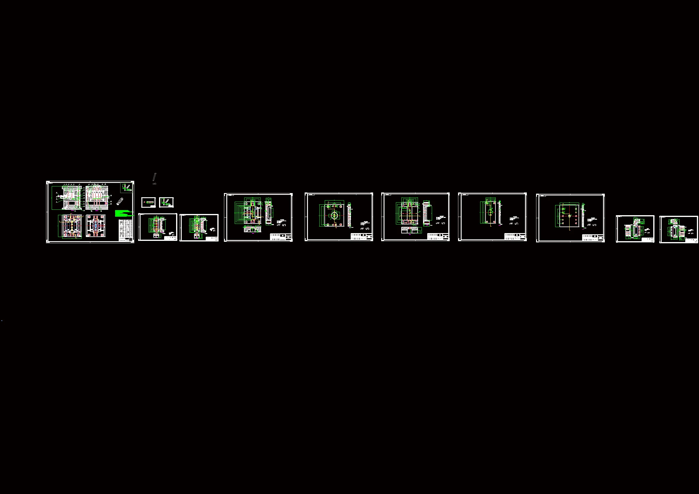 模具设计cad图12张