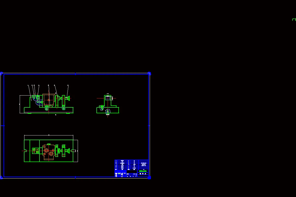 铣床夹具装配图
