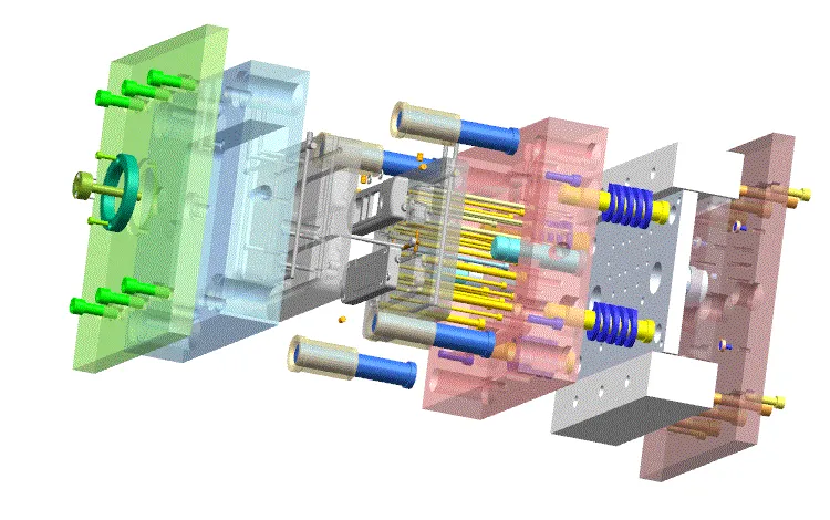 模具三维爆炸图