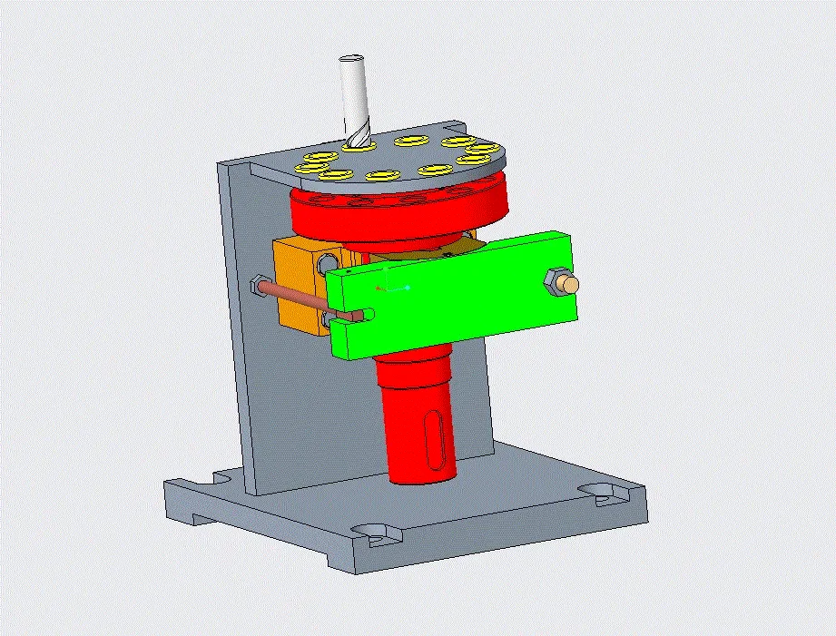 K1063-输出轴加工工艺及钻10-φ20孔夹具设计[含Proe三维图]
