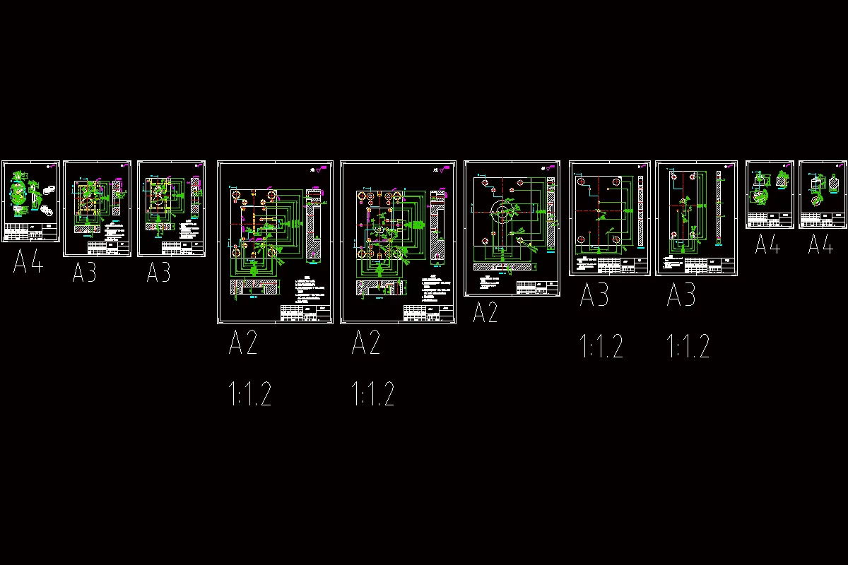 10张模具零件图